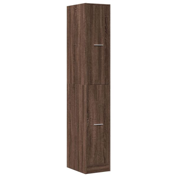 vidaXL Armoire apothicaire ch&ecirc;ne marron 30x41x174,5 cm bois ing&eacute;nierie