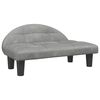 vidaXL Lit pour chien gris clair 70x52x30 cm velours