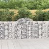 vidaXL Paniers &agrave; gabions arqu&eacute;s 14 pcs 200x30x100/120 cm Fer galvanis&eacute;