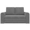 vidaXL Canap&eacute;-Lit 60cm Gris fonc&eacute; Velours
