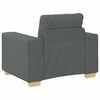vidaXL Fauteuil Gris foncé 60 cm Tissu