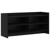 vidaXL Meuble TV 100 x 33 x 47 cm Ch&ecirc;ne noir Bois d'ing&eacute;nierie