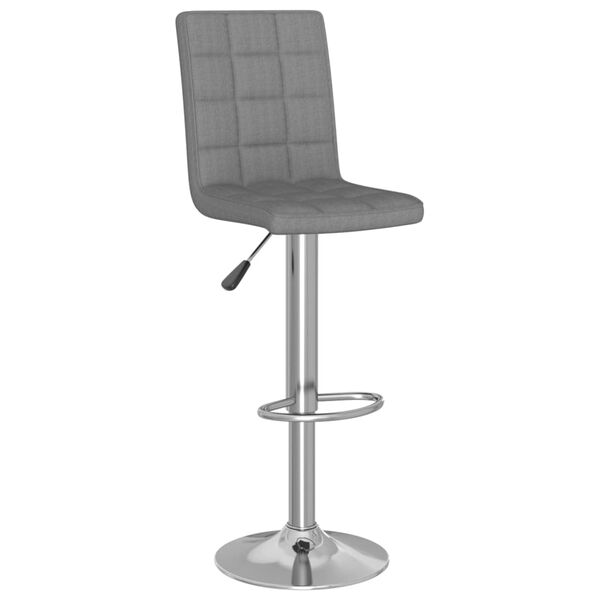 vidaXL Tabouret de bar Gris clair Tissu