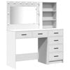 vidaXL Table de Toilette 2 pc Blanc 78.5 x 41 x 135 cm