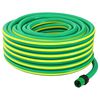 vidaXL Tuyau de jardin 5 couches Vert et jaune 12 mm PVC