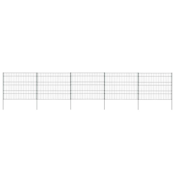 vidaXL Ensemble de cl&ocirc;ture de jardin 99,6x79,8 cm vert