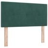 vidaXL T&ecirc;te de lit Vert fonc&eacute; 90 cm Velours