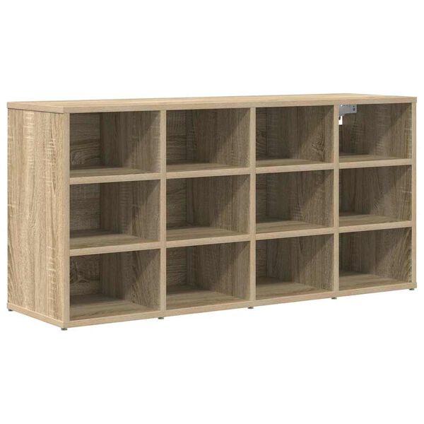 vidaXL Cabinet &agrave; chaussures avec &eacute;tag&egrave;re Ch&ecirc;ne Sonoma 103 x 30 x 51 cm