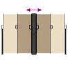 vidaXL Auvent lat&eacute;ral r&eacute;tractable beige 160x1000 cm