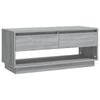 vidaXL Meuble TV Sonoma gris 102x41x44 cm Bois d'ing&eacute;nierie