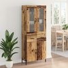 vidaXL Haut Armoire Bois Ancien 69,5 x 34 x 180 cm Bois d'ingénierie