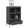 vidaXL Buffet haut noir 68x39x101,5 cm acier