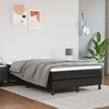 vidaXL Matelas de lit &agrave; ressorts ensach&eacute;s fermet&eacute; moyenne Noir 120x200x20cm Similicuir