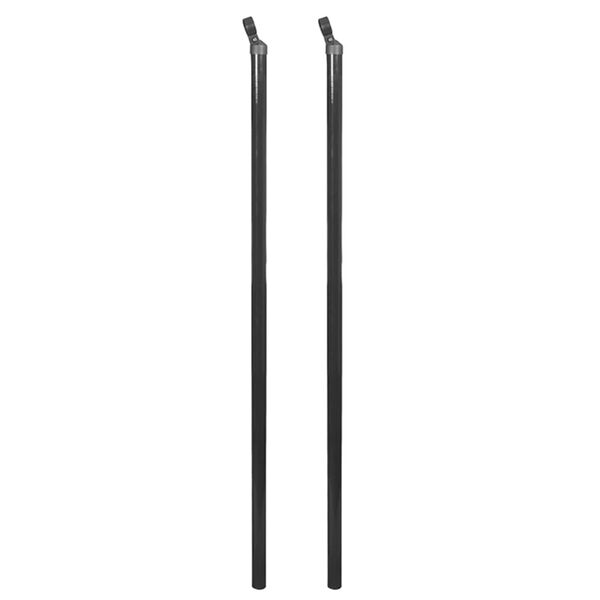 vidaXL Clôture à mailles et pointes d'ancrage 0,8 x 25 m Gris