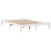 vidaXL Lit biblioth&egrave;que sans matelas blanc 140x190 cm bois pin massif