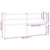 vidaXL T&ecirc;te de lit de remplacement m&eacute;tal blanc 193 cm