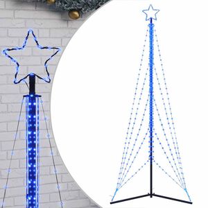 vidaXL Sapin de No&euml;l &agrave; LED 525 LED bleu 302 cm