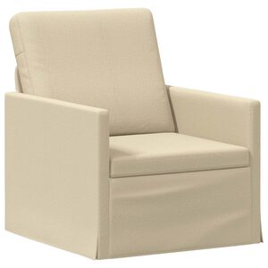 vidaXL Canap&eacute; simple Cr&egrave;me 70 x 81 x 82 cm Tissu
