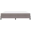 vidaXL Lit &agrave; ressorts avec matelas Taupe 200 x 200 cm tissu