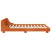 vidaXL Cadre de lit sans matelas cire marron 120x200cm bois pin massif