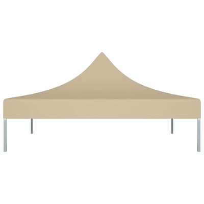 vidaXL Toit de tente de réception 2x2 m Beige 270 g/m²