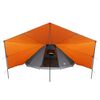 vidaXL Tente Tipi familiale Gris et orange 510 x 690 x 330 cm