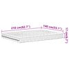 vidaXL Matelas en mousse blanc 140x210 cm dureté H2 H3
