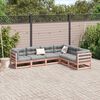 vidaXL Salon de jardin 6 pcs bois massif sapin de douglas