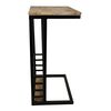 HSM Collection Table d'appoint avec porte-revues 38x30x65 cm