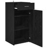 vidaXL Buffet Ch&ecirc;ne noir 42,5 x 40 x 93 cm Bois d'ing&eacute;nierie