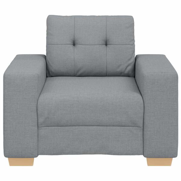 vidaXL Fauteuil Gris clair 100x78x80 cm Tissu