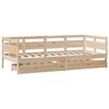 vidaXL Lit de jour avec tiroirs sans matelas 80x200 cm bois massif