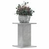 vidaXL Supports pour plantes 2 pcs gris b&eacute;ton bois d'ing&eacute;nierie
