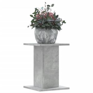 vidaXL Supports pour plantes 2 pcs gris b&eacute;ton bois d'ing&eacute;nierie