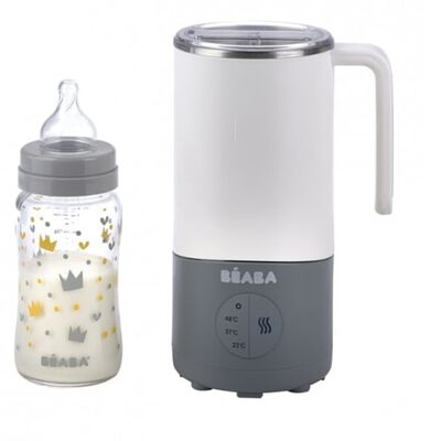 Beaba Appareil à lait bébé Milk Prep 450 ml Blanc et gris