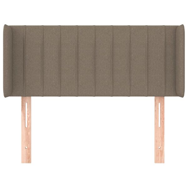 vidaXL T&ecirc;te de lit avec oreilles Taupe 83x16x78/88 cm Tissu