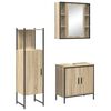vidaXL Ensemble de mobilier de salle de bain 3 pc Marron