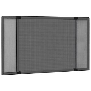 vidaXL Moustiquaire extensible pour fen&ecirc;tres Anthracite (75-143)x50 cm