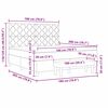 vidaXL Lit &agrave; ressorts avec matelas Gris clair 180 x 200 cm Velours