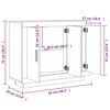 vidaXL Buffet Sonoma gris 92x35x75 cm Bois d'ingénierie