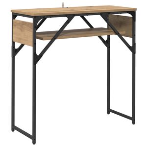 vidaXL TableConsole Ch&ecirc;ne artisanal Bois d'ing&eacute;nierie 75x30x75cm