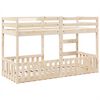 vidaXL Lit superposé 75x190 cm Bois de pin massif