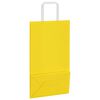 vidaXL Sacs en papier 250 pcs avec poign&eacute;es jaune 21x11x36 cm