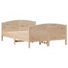 vidaXL Cadre de lit sans matelas 135x190 cm bois de pin massif