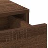 vidaXL Table de Toilette avec tiroir 2 pcs Marron 50 x 41 x 135 cm