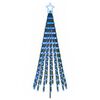 vidaXL Arbre de No&euml;l LED 180 cm 255 LED Bleu Acier Noir