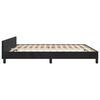vidaXL Cadre de lit sans matelas noir 160x200 cm velours