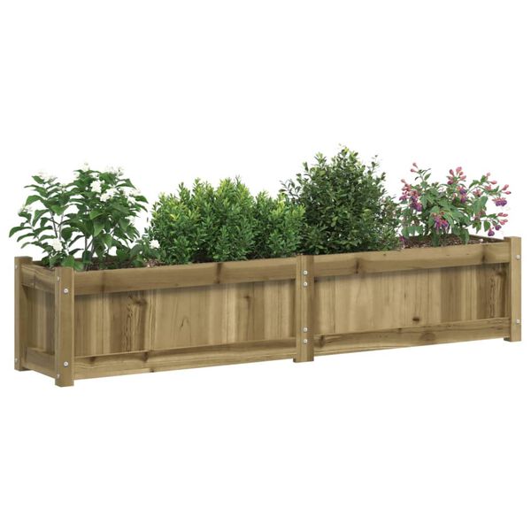 vidaXL Jardinière 150x31x31 cm bois de pin imprégné