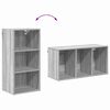 vidaXL Armoire suspendue avec stockage Gris Sonoma 40 x 29,5 x 80 cm