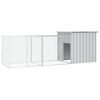 vidaXL Cage pour poules Gris 300x91x100 cm Acier galvanis&eacute;